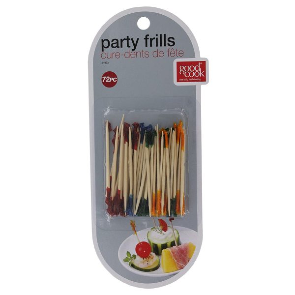 GOOD COOK - Disposable Frill Party Pick - 72 Count Discount