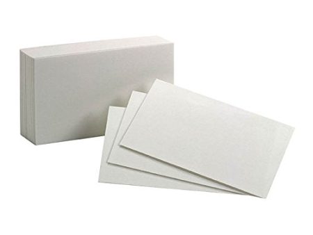 OXFORD - Index Cards 3 x 5 Inch Blank - 100 Cards Fashion