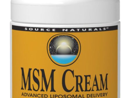 SOURCE NATURALS - MSM Cream, Advanced Liposomal Delivery - 4 oz. (113.4 g) Supply