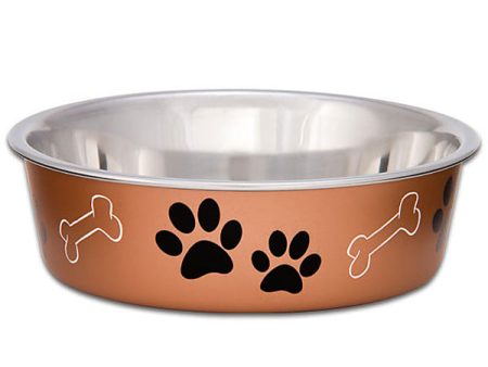 LOVING PETS - Bella Bowls Dog Bowl Metallic Copper Small - 15 oz. Discount