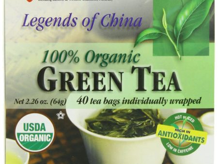 UNCLE LEE S TEA - Legends Of China Organic Green Tea - 40 Tea Bags For Discount