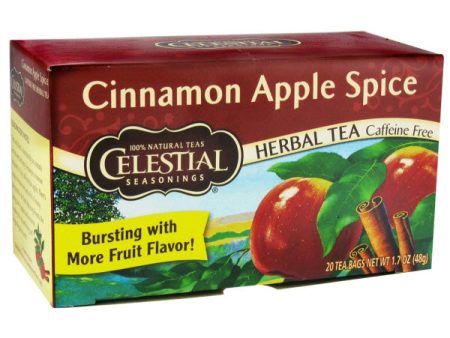 CELESTIAL SEASONINGS - Herbal Tea Cinnamon Apple Spice  - 6 x 20 Tea Bags Online Hot Sale