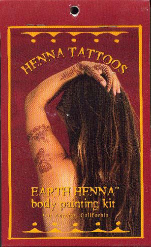 EARTH HENNA - Body Painting Kit Mini - 1 kit Online Sale