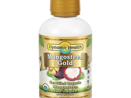 DYNAMIC HEALTH - Mangosteen Gold 100% Pure Organic Juice - 16 fl. oz. (473 ml) Online now