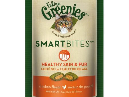 GREENIES - Smartbites Healthy Skin and Fur Cat Treats Chicken Flavor - 2.1 oz. (60 g) Sale