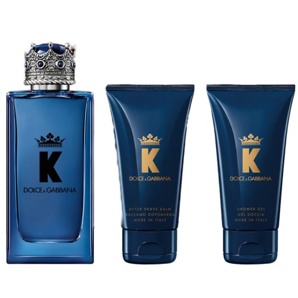 Dolce & Gabbana K Eau De Toilette & Aftershave Balm Gift Set 100ml For Sale