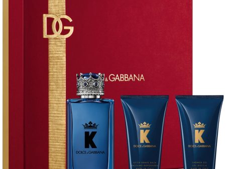 Dolce & Gabbana K Eau De Toilette & Aftershave Balm Gift Set 100ml For Sale