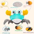 Crawling Crab Baby Toy with Music and Lights Automatically Avoid Obstacles, Walking Crab Toy for Toddlers 1+ Years Old For Cheap