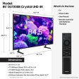 SAMSUNG 85” Class DU7200B Crystal UHD 4K Smart TV UN85DU7200BXZA 2024 Fashion