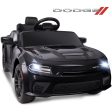 Dodge Electric Ride on Cars for Kids, 12V Licensed Dodge Charger SRT Powered Ride On Toys Cars with Parent Remote Control, Electric Car for Girls 3-5 w Music Player LED Headlights Safety Belt, Black Supply