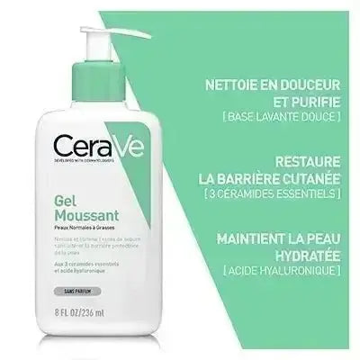 Cerave Gel Moussant Visage Et Corp Peaux Normales A Grasses 236ml Online Hot Sale