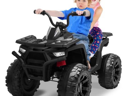 Joyracer 24V 2-Seater Kids Ride on Toy, 400W Motors, 9AH Battery Powered Electric 4-Wheeler ATV, Black Sale