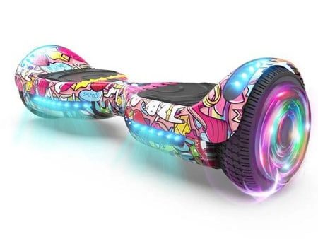 Hoverstar Flash Wheel Hoverboard 6.5 In., Bluetooth Speaker with LED Light, Self Balancing Wheel, Electric Scooter, Unicorn Sale