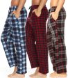 DARESAY Mens 3 Pack Pajama Pants for Men, Microfleece Pajama Pants, Men s Pajamas, Sleep pants with Pockets, Up to Size 3XL Hot on Sale