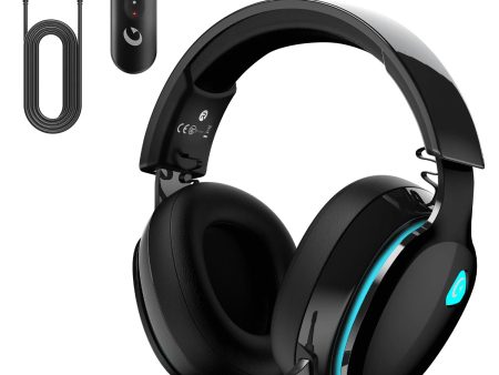 Ecomoment Wireless Gaming Headset for PS5,PS4,PC,Switch,with Bluetooth 5.3&2.4GHz USB, Black,0.7lb Online