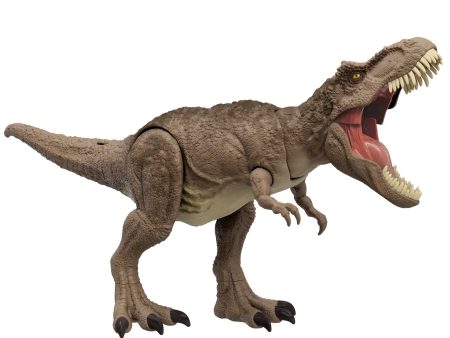 Jurassic World All-Out Attack Tyrannosaurus Rex Dinosaur Toy Action Figure, T-Rex Rampage Action Online