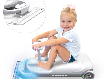 Tzumi Mop On-the-Go Kart 2 in 1 Electric Sweeper Floor Cleaner Cart for Kids Ages 3 and Up Fashion