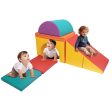 KORIMEFA 5 PCS Kids Climbing Toys for Toddlers 1-3, Lightweight Couch Kids for Crawling Sliding, Soft Play Equipment Foam Climber Blocks, Indoor Climb and Crawl Activity Playset For Discount