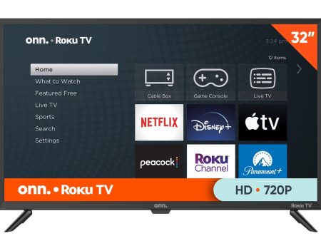 onn. 32” Class HD (720P) LED Roku Smart Television (100012589) For Discount