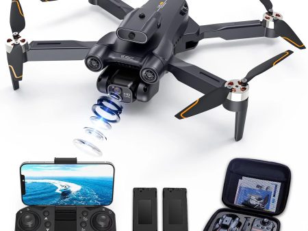 Drone with 4K Camera for Adults, AUOSHI RC Quadcopter with High Speed Brushless Motor, Altitude Hold, Waypoint Fly, 2 Batteries, Carrying Case Discount