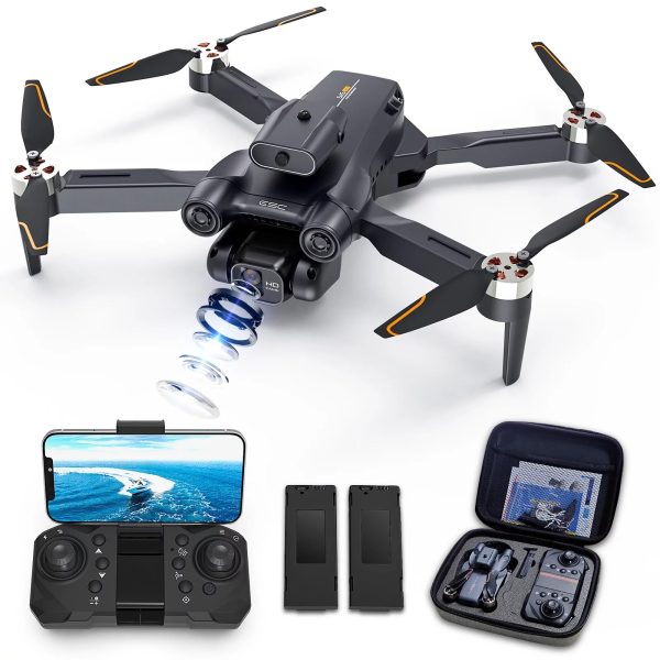 Drone with 4K Camera for Adults, AUOSHI RC Quadcopter with High Speed Brushless Motor, Altitude Hold, Waypoint Fly, 2 Batteries, Carrying Case Discount