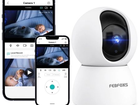 FEBFOXS 1080P Baby Monitor Security Camera for Home Security Online Sale