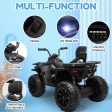 Joyracer 24V 2-Seater Kids Ride on Toy, 400W Motors, 9AH Battery Powered Electric 4-Wheeler ATV, Black Sale