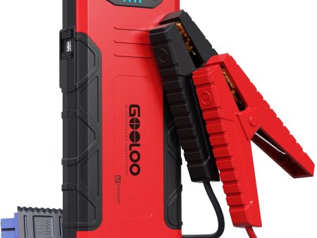 GOOLOO Car Battery Jump Starter,4500A Peak Jump Starter with USB Quick Charge (for 10L Gas or Up to 8L Diesel),GE4500 12V Jumper Pack with LED Light Powerful Sale