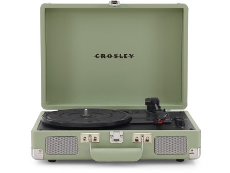 Crosley Cruiser Premier Vinyl Record Player with Speakers and Wireless Bluetooth - Mint | Audio Turntables Sale