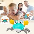 Crawling Crab Baby Toy with Music and Lights Automatically Avoid Obstacles, Walking Crab Toy for Toddlers 1+ Years Old For Cheap