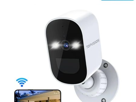 TOPVISION Outdoor Wireless Security Camera, 4MP 1080P, Color Night Vision, 2-Way Talk, Motion Detection, Includes Accessories Online