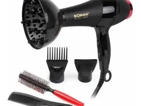 séchoir Cheveux Sonar Professionnel SN7729 2300W Avec Diffuseur Sale