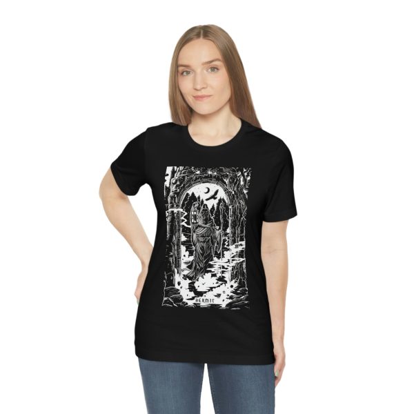 The Hermit Tarot Card  Illustration Unisex Jersey T-Shirt Supply