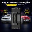 AVAPOW 6000A Car Battery Jump Starter(for All Gas or up to 12L Diesel) Powerful Car Jump Starter with Dual USB Quick Charge and DC Output,12V Jump Pack with Built-in LED Bright Light Fashion