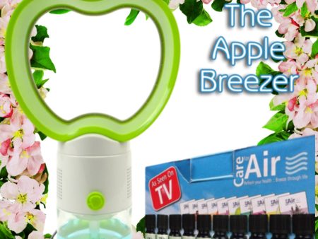 Apple Breezer with 10x10ml Assorted Essences Worth £24.99 by CareforAir *FREE Postage* Supply