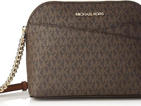 Michael Kors 35F1Gtvc6T Jet Set Travel Dome Crossbody Bag Leather Powder Blush Female Cheap