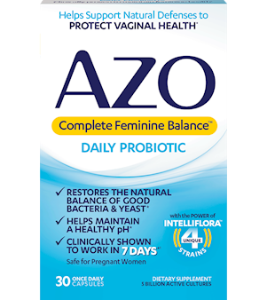 AZO Complete Feminine Balance Probiotics - 30 caps (i-health) For Sale