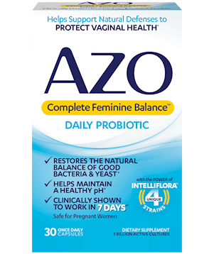 AZO Complete Feminine Balance Probiotics - 30 caps (i-health) For Sale