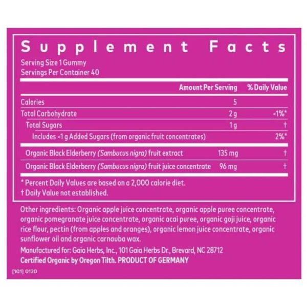 Everyday Elderberry Gummies (Gaia) Discount