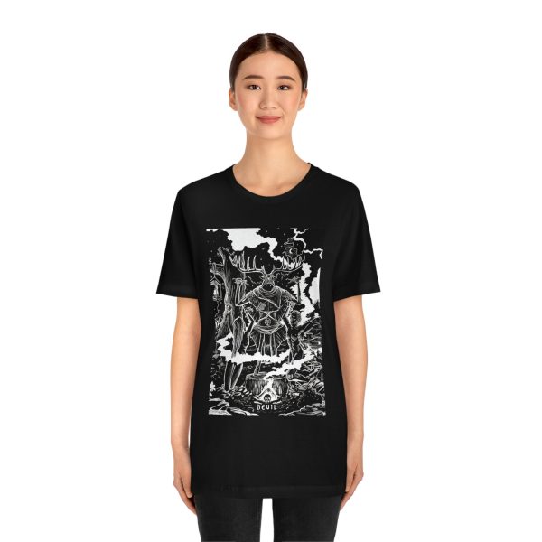 The Devil Tarot Card  Illustration Unisex Jersey T-Shirt For Discount