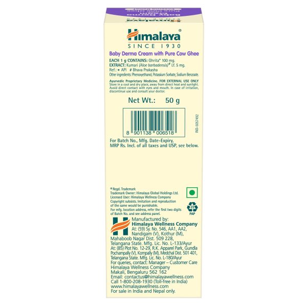 Himalaya Baby Derma Cream with Pure Cow Ghee Discount