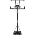 Portable Basketball Hoop Goal Basketball Hoop System Height Adjustable 7 ft. 6 in..10 ft. with 44 inch Indoor Outdoor PVC Backboard Material For Discount