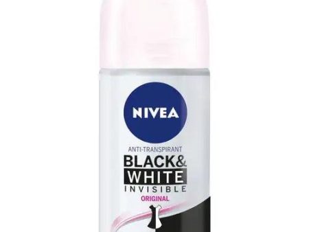 NIVEA Déodorant Femme - Black & White Original - Roll-on 50ml Supply