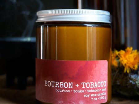 Bourbon + Tobacco Candle For Cheap