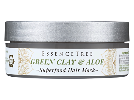 Green Clay Superfood Hair & Scalp Mask with Rosemary, Raw Honey, Aloe and Apple Cider Vinegar For Cheap