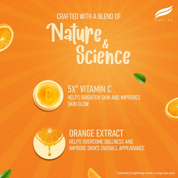 Brightening Vitamin C Orange Face Serum Hot on Sale