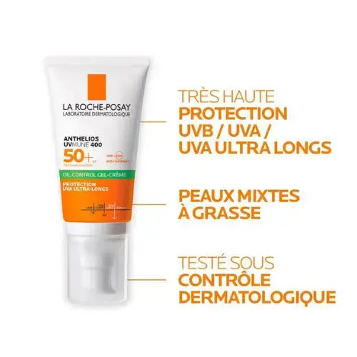 Anthelios Uvmune 400 Gel-Crème Solaire Visage oil control LA ROCHE-POSAY Online now