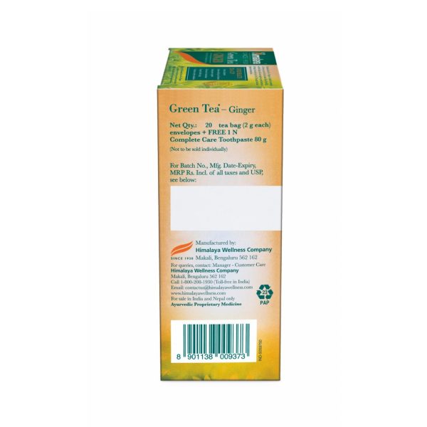 GREEN TEA GINGER 2G´20s + COMPLETE CARE TOOTHPASTE 80G FREE OFFER PACK Sale