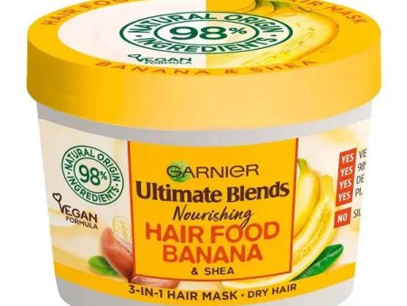 Garnier Ultra Doux Masque Nourrissant à la Banane 3 en 1 Hair Food Cheveux Secs 390 ml For Sale