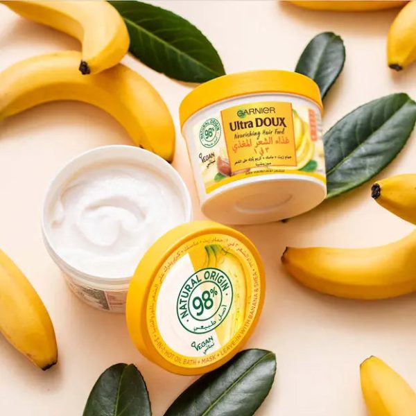 Garnier Ultra Doux Masque Nourrissant à la Banane 3 en 1 Hair Food Cheveux Secs 390 ml For Sale